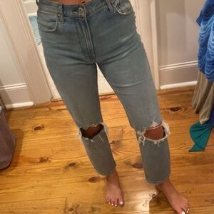 Abercrombie mom fit high rise jeans